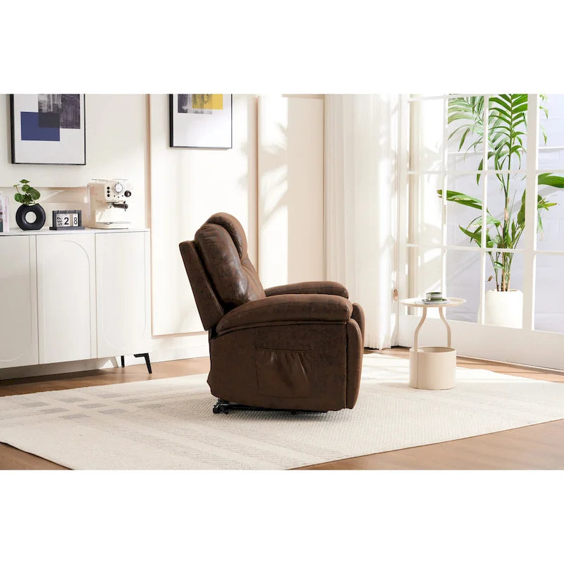 Fauteuil inclinable releveur électrique contemporain – Massage, Chaleur et Chargement USB