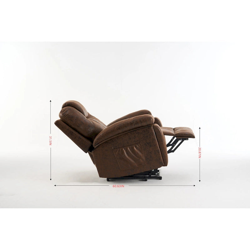 Fauteuil inclinable releveur électrique contemporain – Massage, Chaleur et Chargement USB