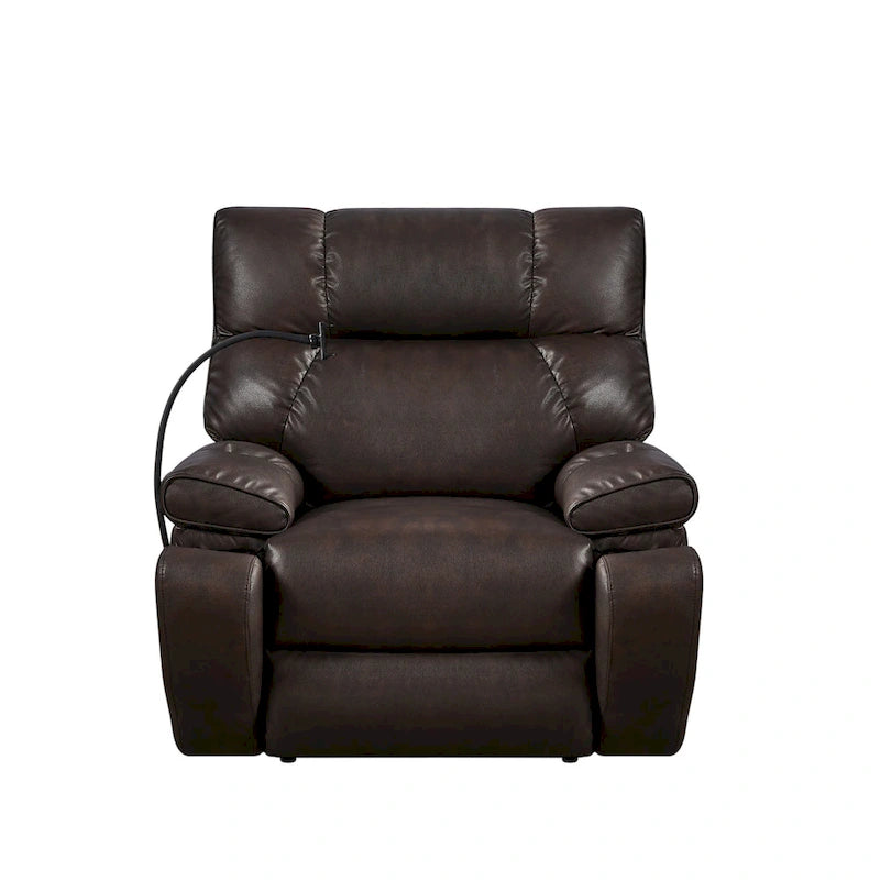 Fauteuil inclinable releveur – Deux moteurs, massage, chaleur, USB et support de téléphone, 136 kg