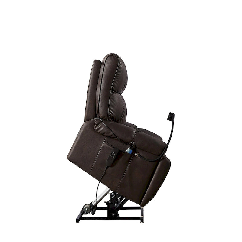 Fauteuil inclinable releveur – Deux moteurs, massage, chaleur, USB et support de téléphone, 136 kg