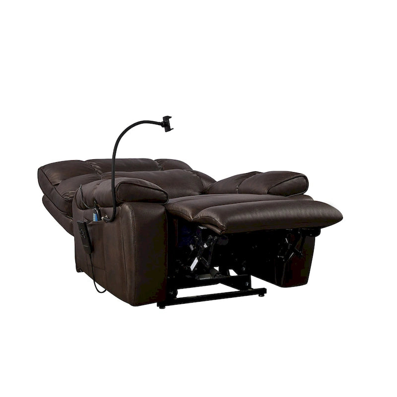 Fauteuil inclinable releveur – Deux moteurs, massage, chaleur, USB et support de téléphone, 136 kg