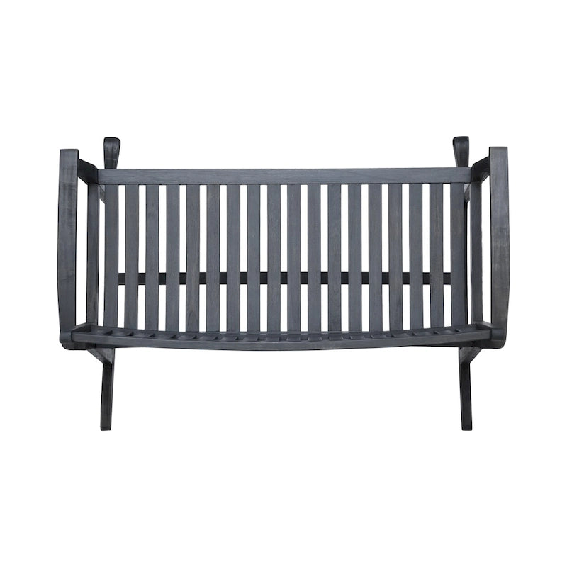 Causeuse à bascule en acacia de style ferme – Fabriquée à la main, 2 finitions