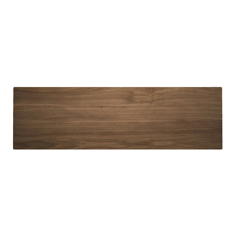 Table console Mid-Century Modern – Pieds en bois d'hévéa à cadre en Y avec plateau en bois