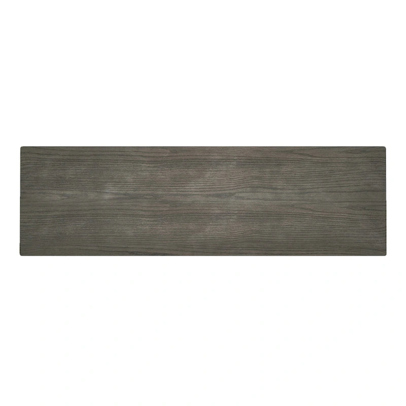 Table console Mid-Century Modern – Pieds en bois d'hévéa à cadre en Y avec plateau en bois