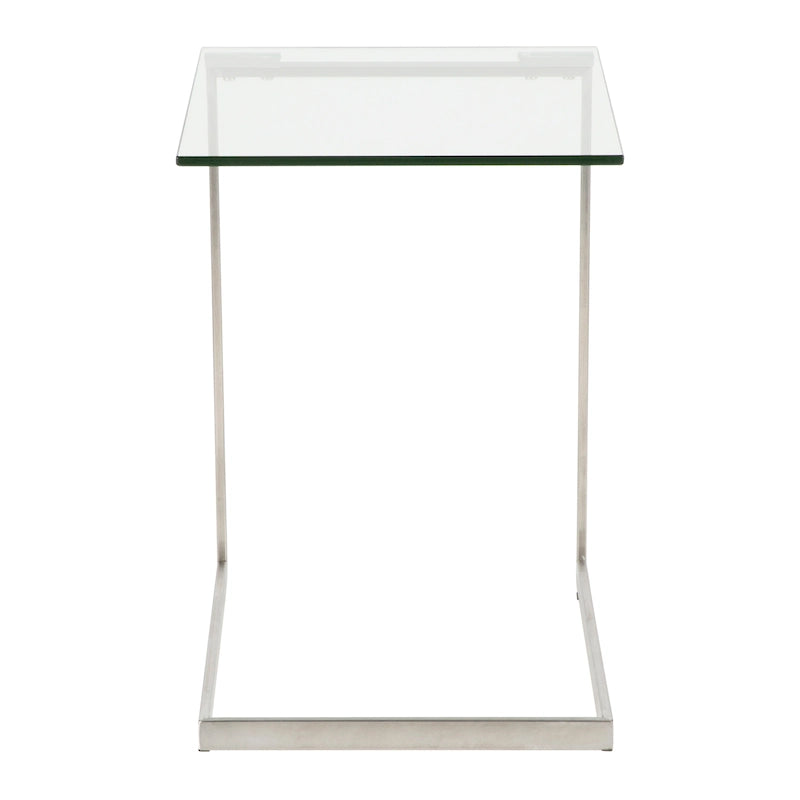Table d'appoint rétro en verre