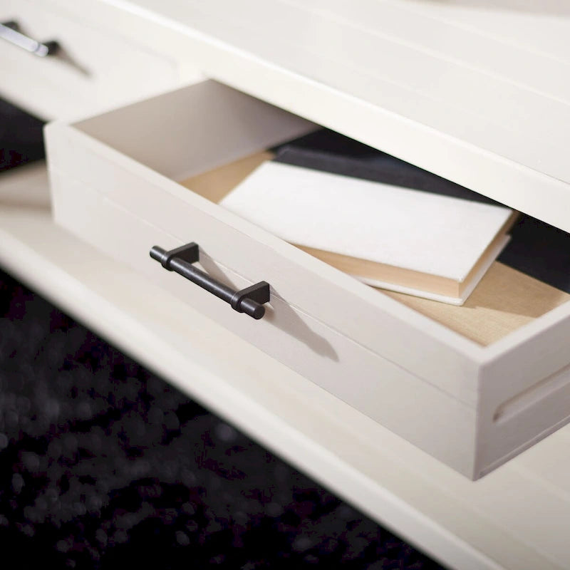 Table basse traditionnelle avec 2 tiroirs