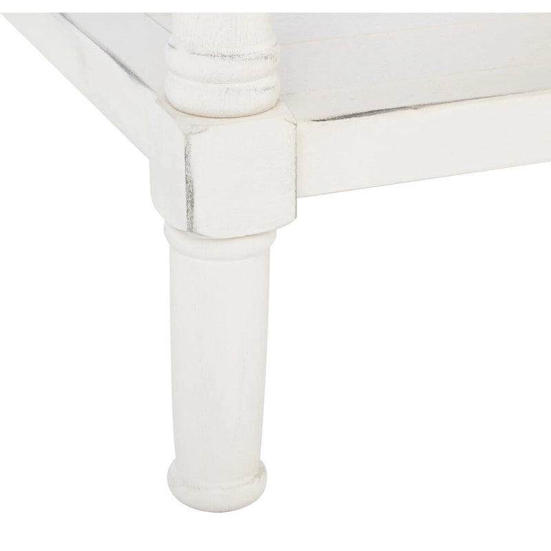 Table basse traditionnelle avec 2 tiroirs