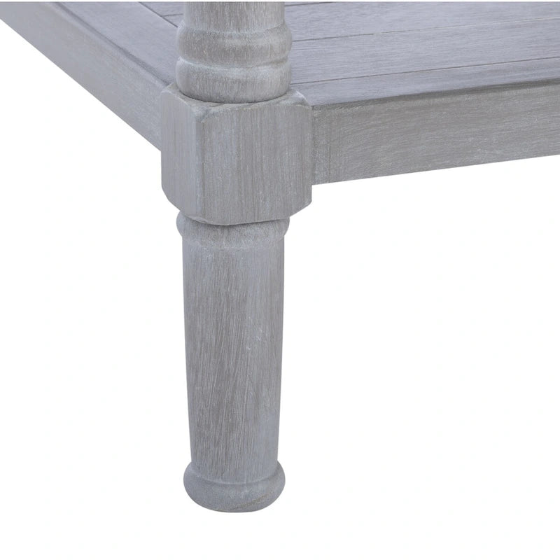 Table basse traditionnelle avec 2 tiroirs