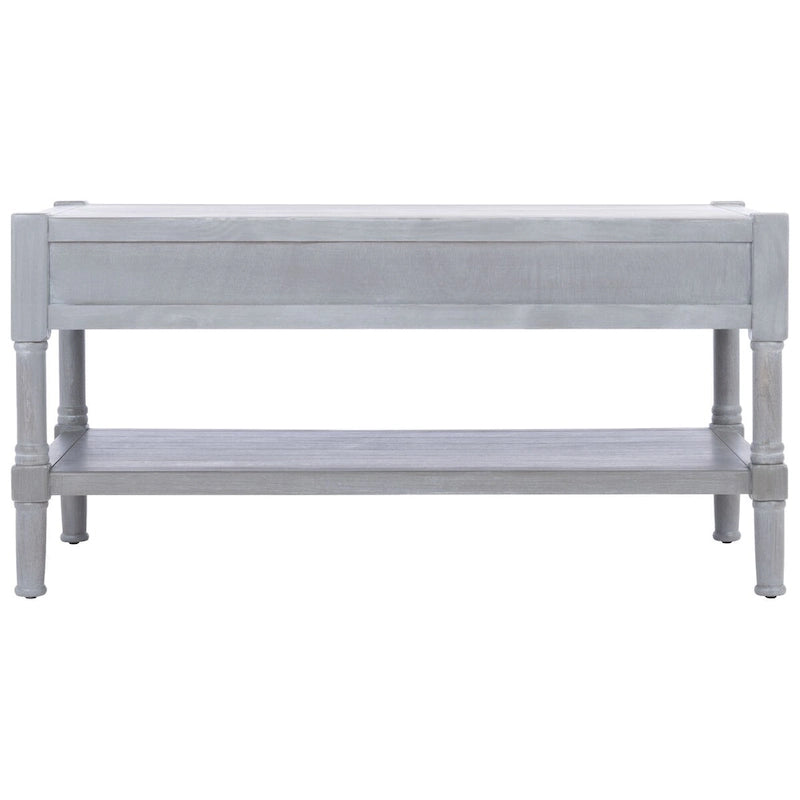 Table basse traditionnelle avec 2 tiroirs