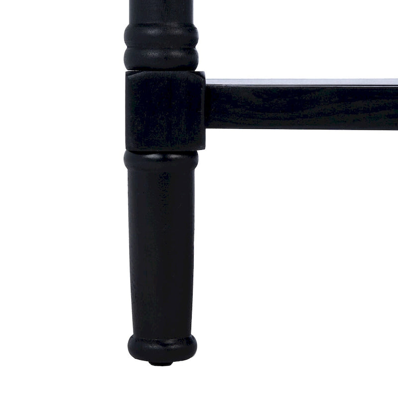 Table basse traditionnelle avec 2 tiroirs