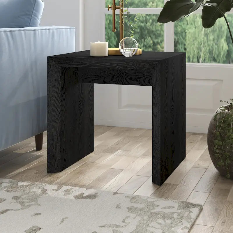 Table d'appoint contemporaine avec piètement luge