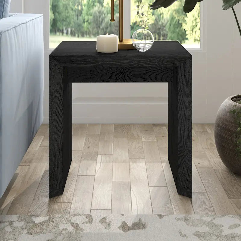 Table d'appoint contemporaine avec piètement luge