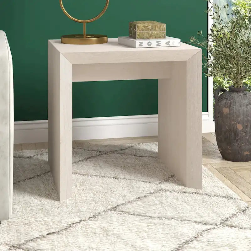 Table d'appoint contemporaine avec piètement luge