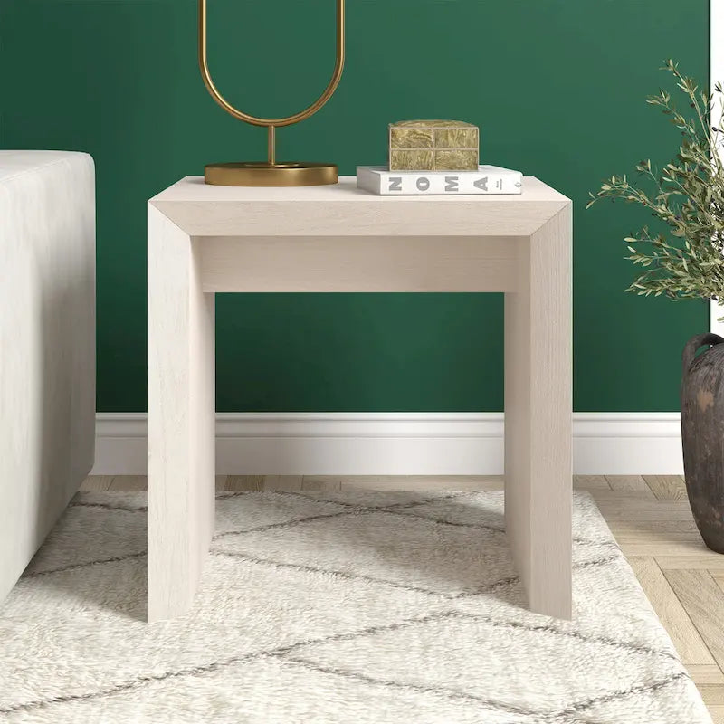 Table d'appoint contemporaine avec piètement luge