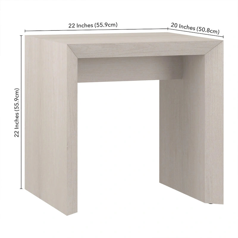 Table d'appoint contemporaine avec piètement luge
