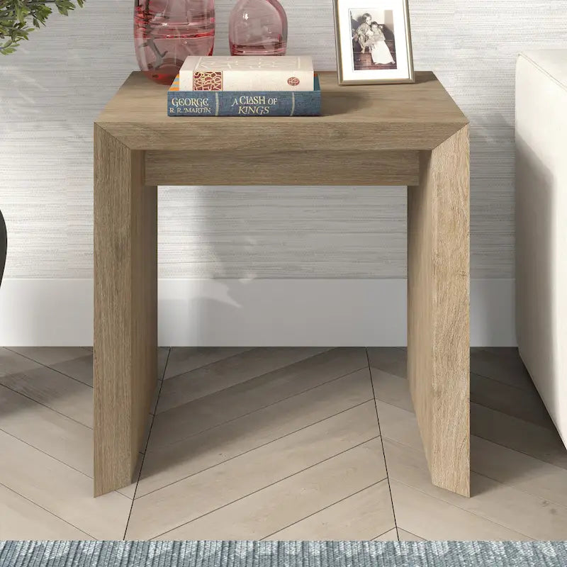 Table d'appoint contemporaine avec piètement luge