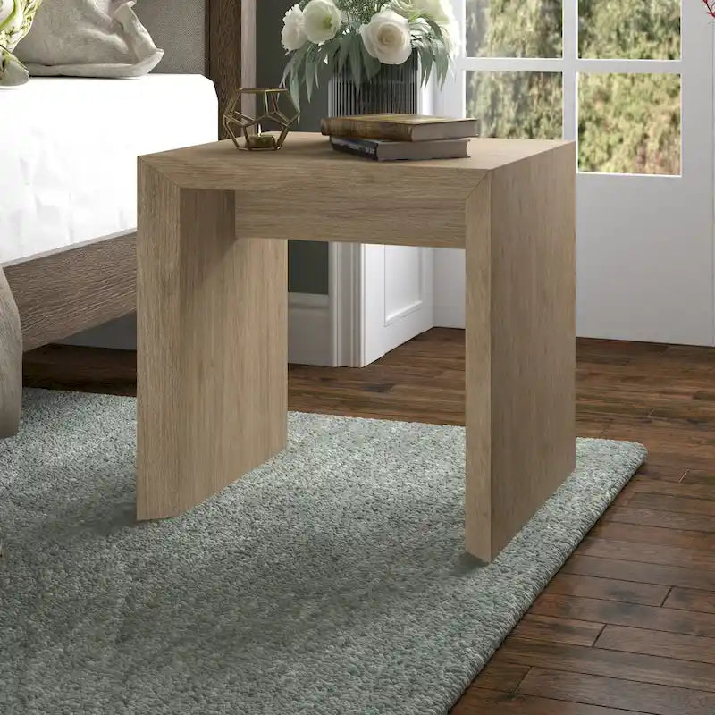 Table d'appoint contemporaine avec piètement luge