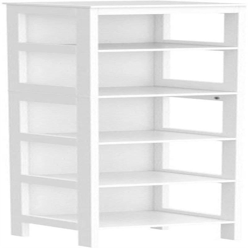 Armoire de rangement haute et étroite contemporaine – 2 tiroirs et étagères réglables