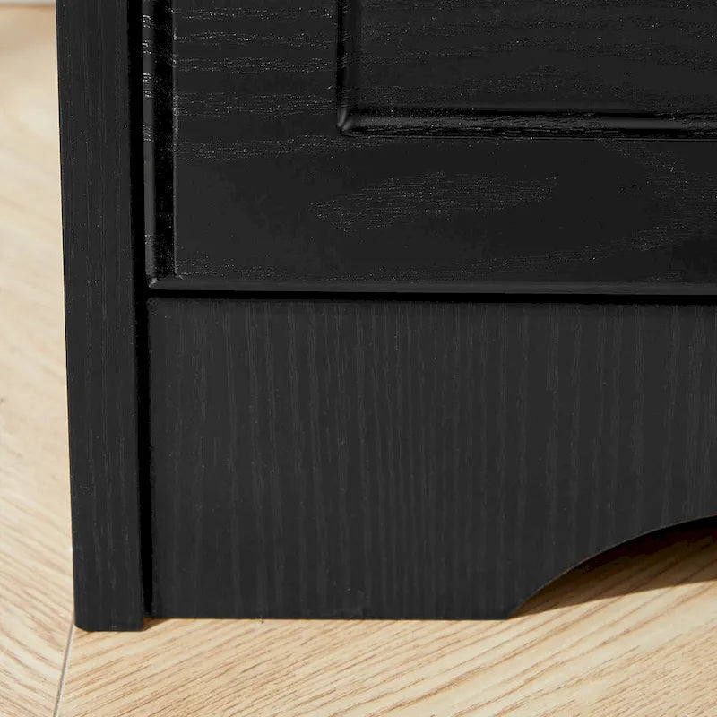 Commode moderne à 7 tiroirs – Panneaux de particules hydrofuges avec tiroirs à rails métalliques et dispositif anti-basculement